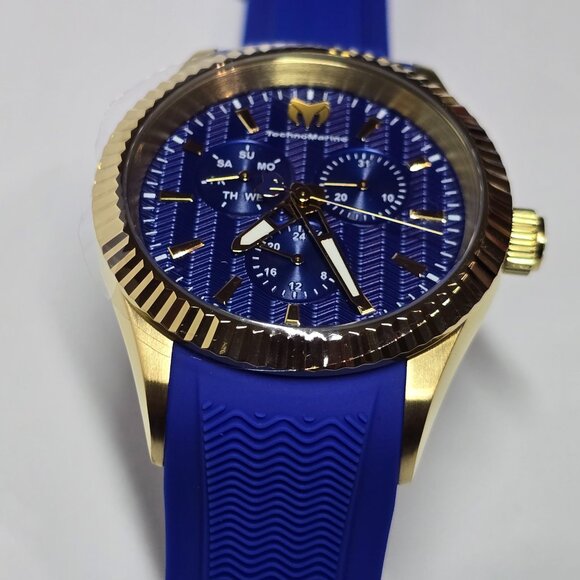TechnoMarine Sea Dream Men's Watch - 42mm, Blue, Gold (TM-719025) - Picture 5 of 15